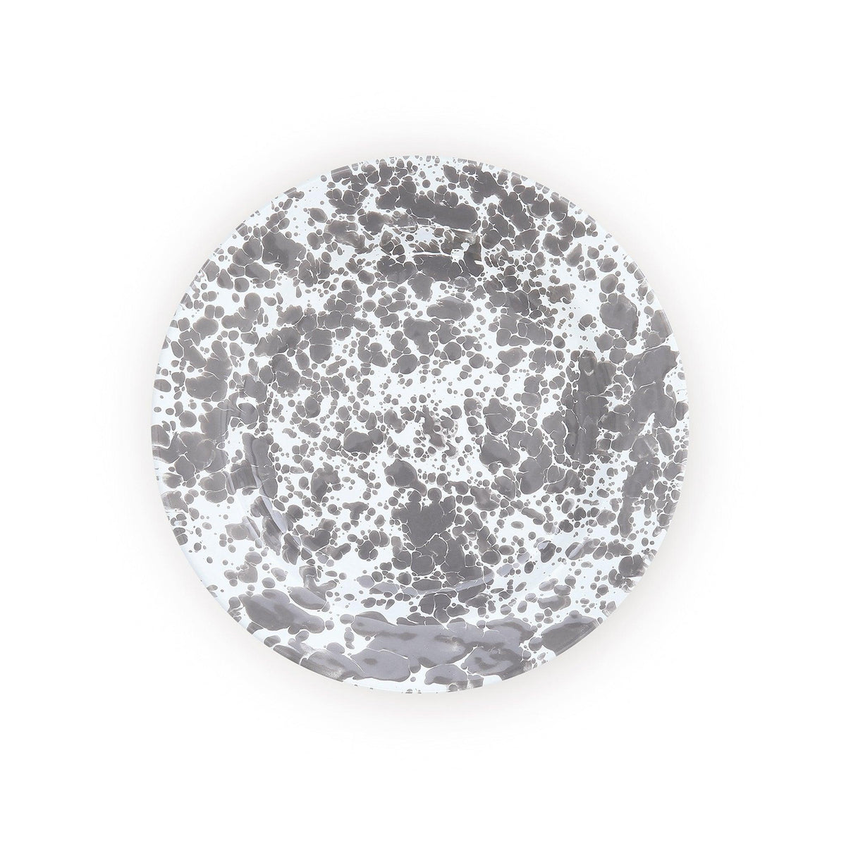 ecomposer-color-grey splatter, D20GYM-4 - Splattered Dinner Plates, Set of 4, Grey Splatter