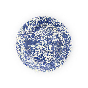 ecomposer-color-navy and cream, D20NVM-4 - Splattered Dinner Plates, Set of 4, Navy and Cream