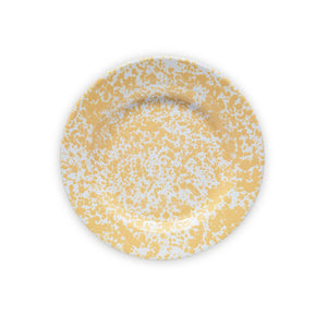 ecomposer-color-yellow splatter, D20YM-4 - Splattered Dinner Plates, Set of 4, Yellow Splatter