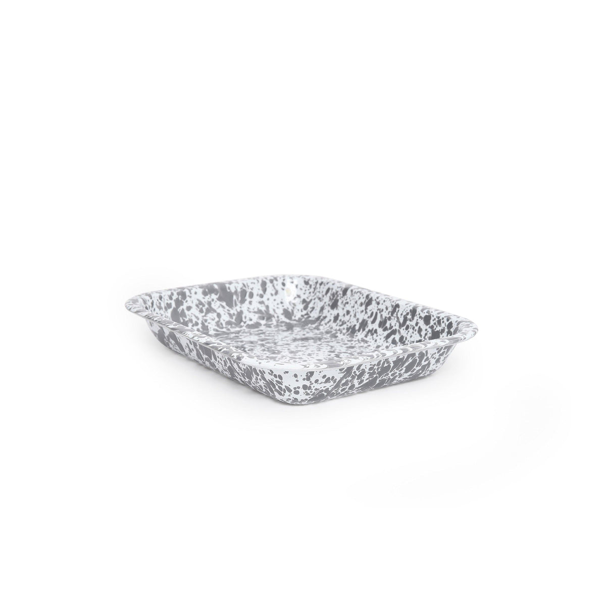 ecomposer-color-grey splatter, D22GYM - Splatter Small Open Roaster, Grey Splatter