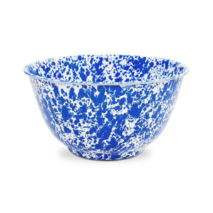 ecomposer-color-blue splatter, D23DBM - Splatter Large Salad Bowl, Blue Splatter