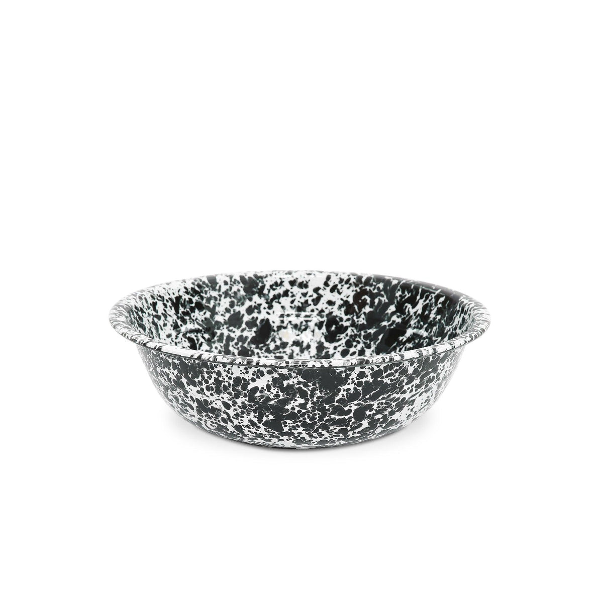 ecomposer-color-black splatter, D24BLM - Splatter Small Basin, Black Splatter