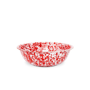 ecomposer-color-red splatter, D24RM - Splatter Small Basin, Red Splatter