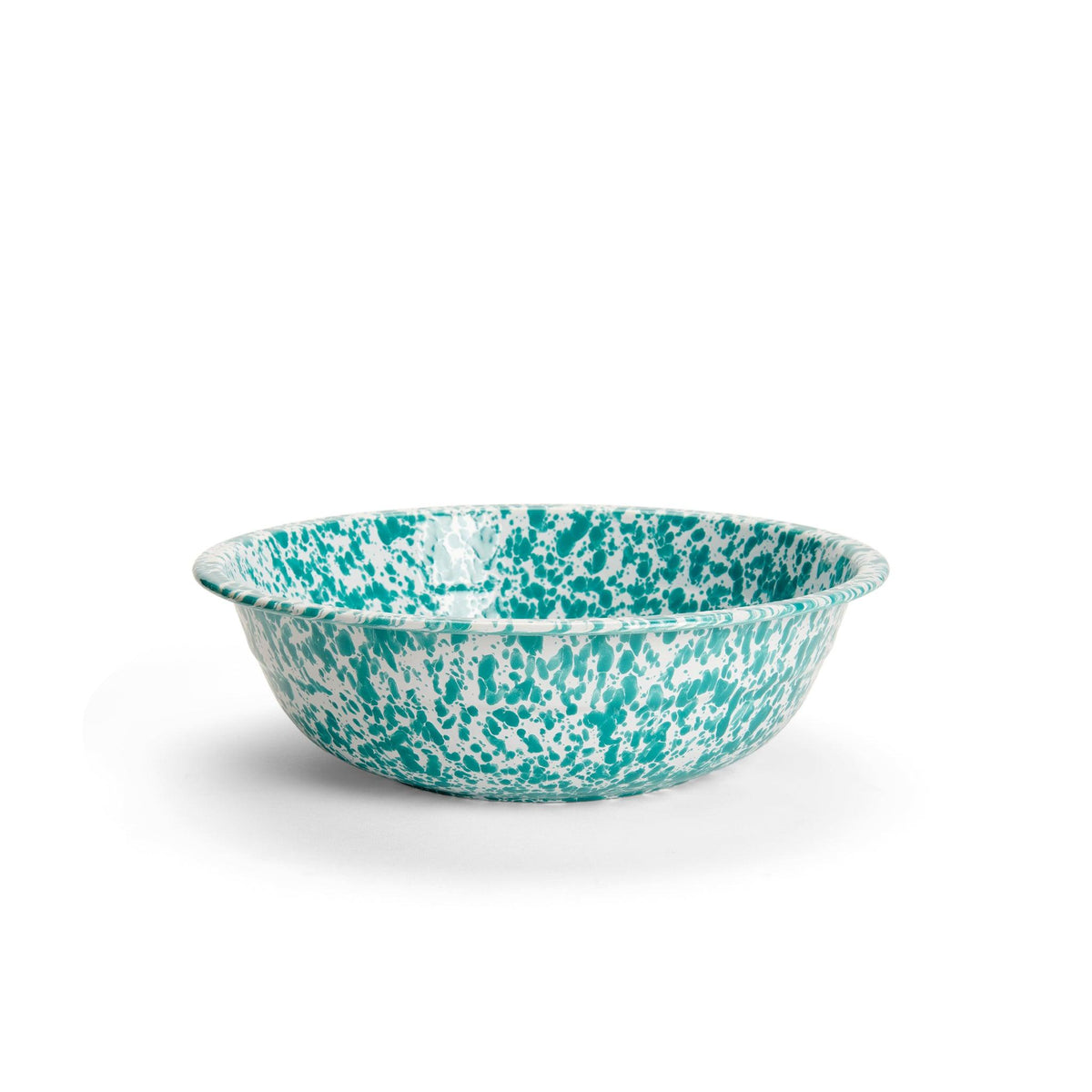 ecomposer-color-turquoise splatter, D24TQM - Splatter Small Basin, Turquoise Splatter