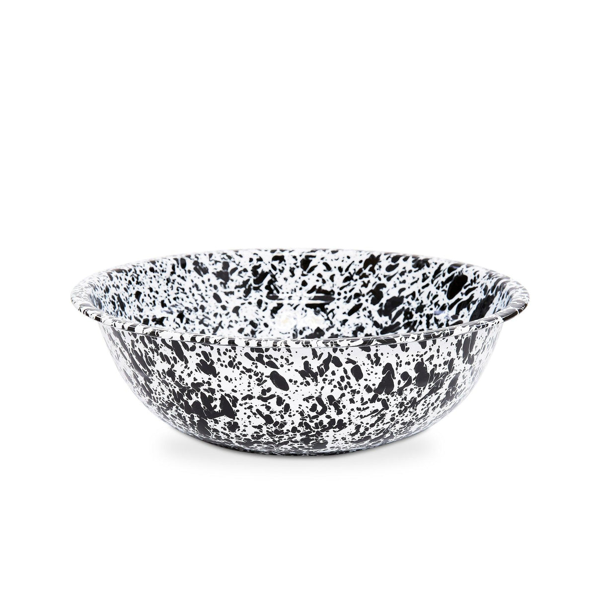 ecomposer-color-black splatter, D25BLM - Splatter Medium Basin, Black Splatter