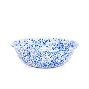 ecomposer-color-blue splatter, D25DBM - Splatter Medium Basin, Blue Splatter