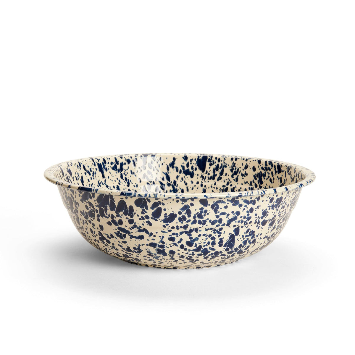 ecomposer-color-navy and cream, D25NVM - Splatter Medium Basin, Navy and Cream