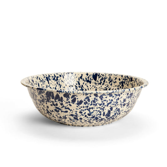 ecomposer-color-navy and cream, D25NVM - Splatter Medium Basin, Navy and Cream