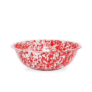 ecomposer-color-red splatter, D25RM - Splatter Medium Basin, Red Splatter