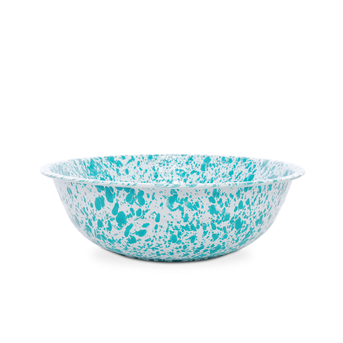 ecomposer-color-turquoise splatter, D25TQM - Splatter Medium Basin, Turquoise Splatter