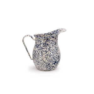 ecomposer-color-navy and cream, D27NVM - Splatter Large Pitcher, Navy and Cream