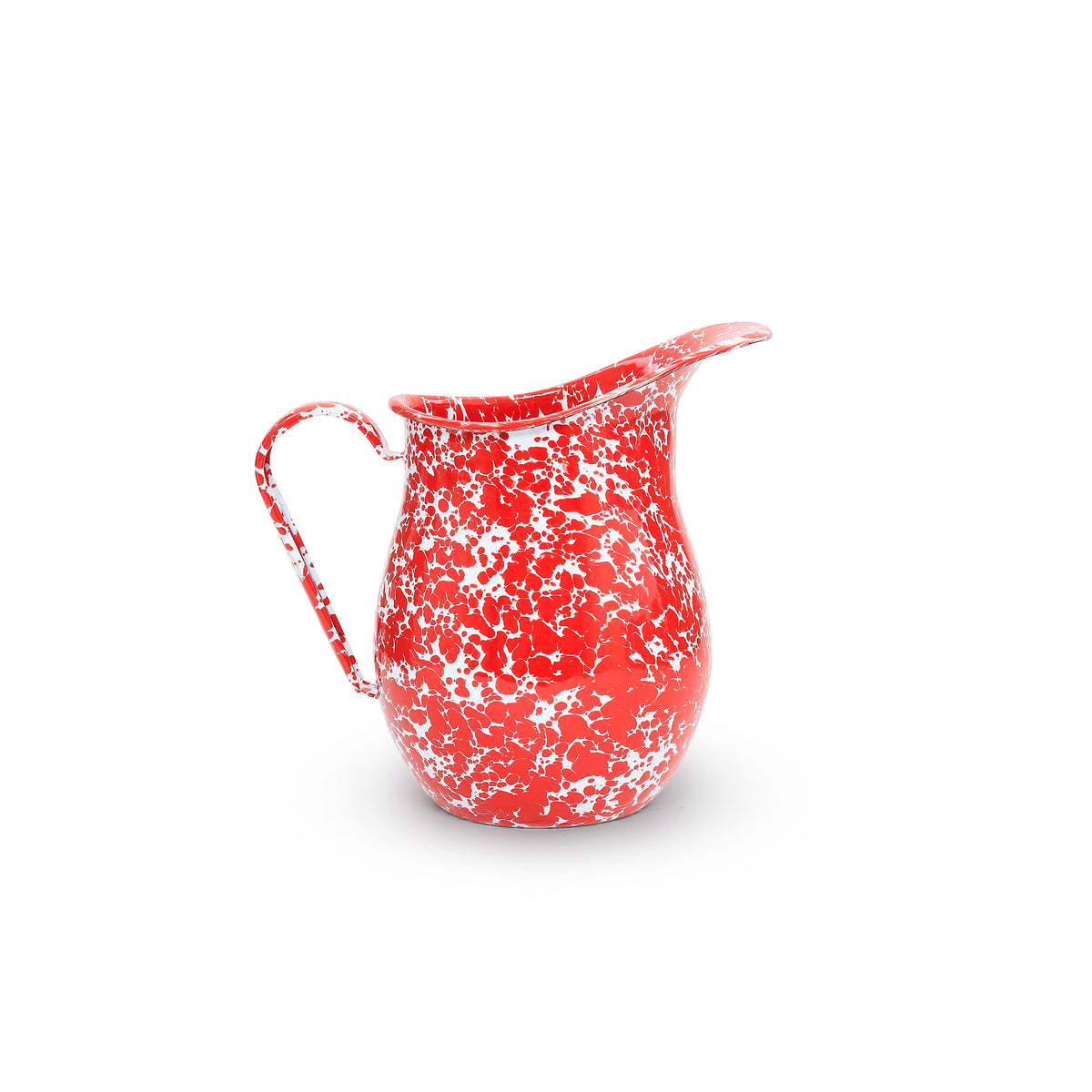 ecomposer-color-red splatter, D27RM - Splatter Large Pitcher, Red Splatter