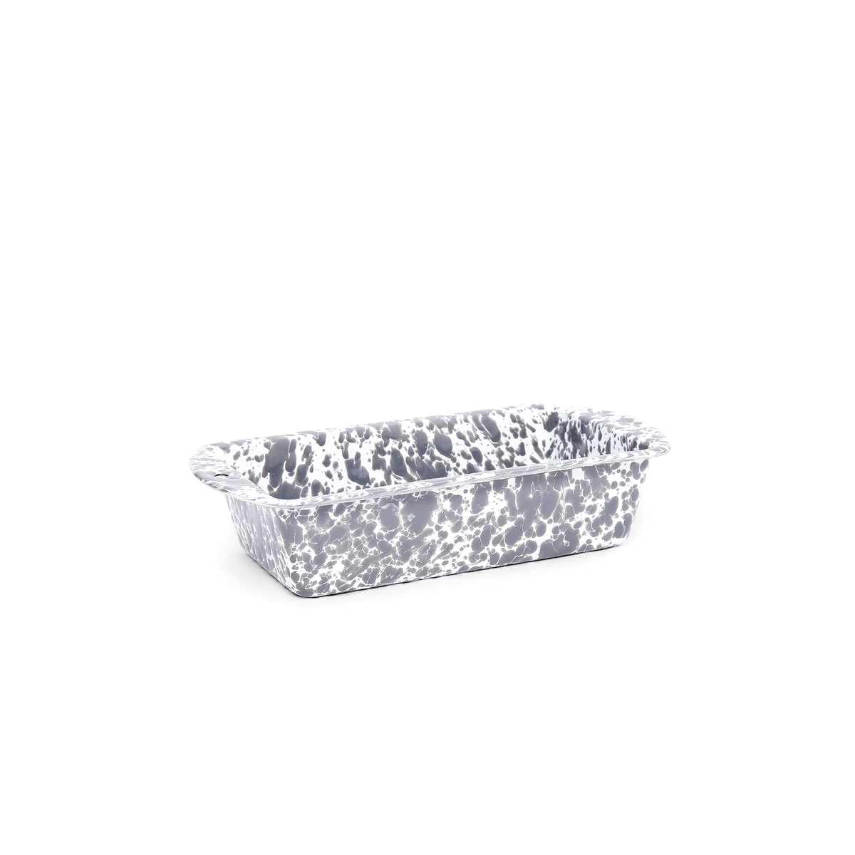 ecomposer-color-grey splatter, D32GYM - Splatter Loaf Pan, Grey Splatter