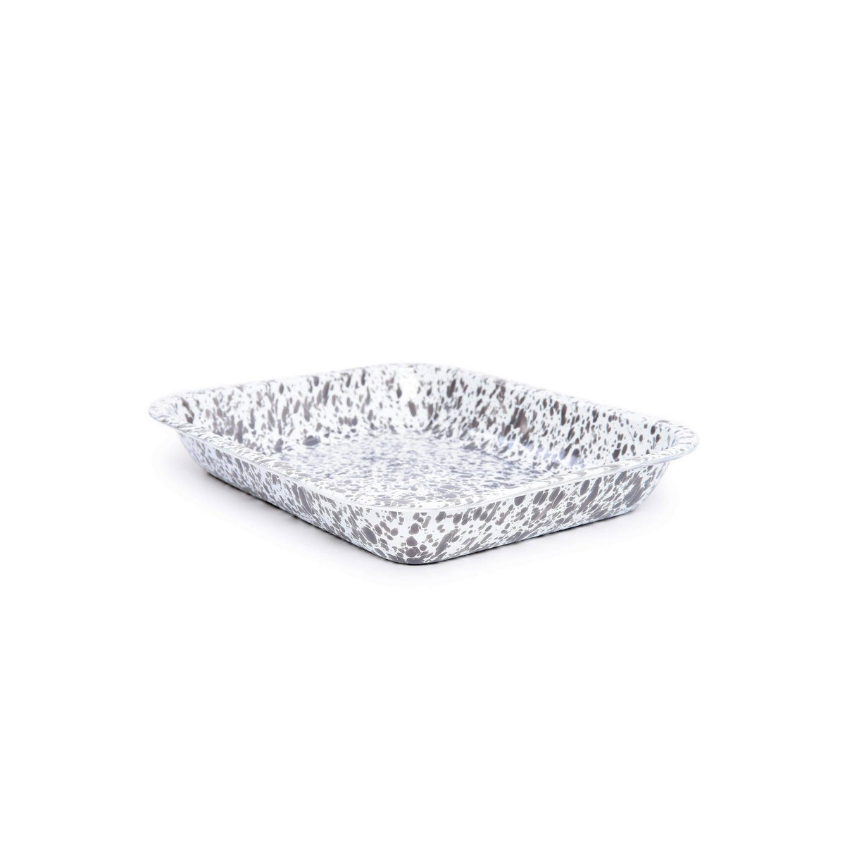 ecomposer-color-grey splatter, D34GYM - Splatter Large Open Roaster, Grey Splatter