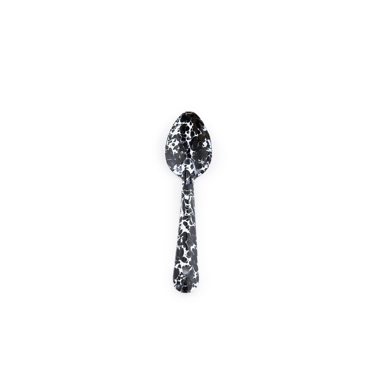 ecomposer-color-black splatter, D49BLM-4 - Splatter Small Spoons, Set of 4, Black Splatter