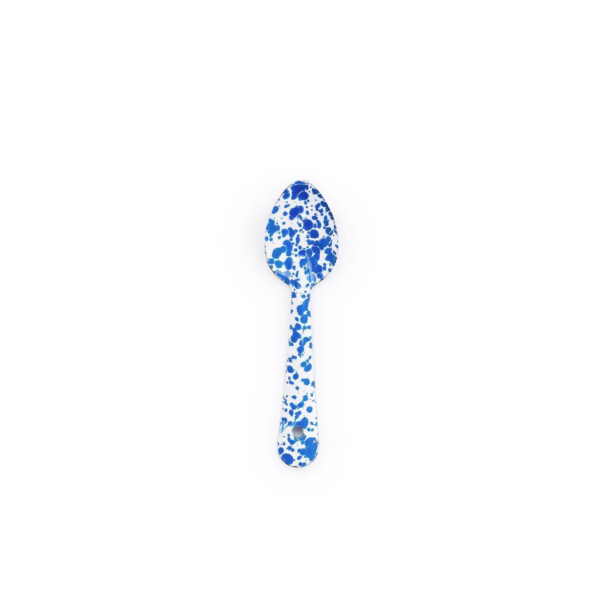 ecomposer-color-blue splatter, D49DBM-4 - Splatter Small Spoons, Set of 4, Blue Splatter