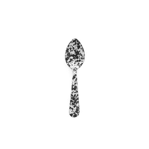 ecomposer-color-black splatter, D50BLM-4 - Splatter Medium Spoons, Set of 4, Black Splatter