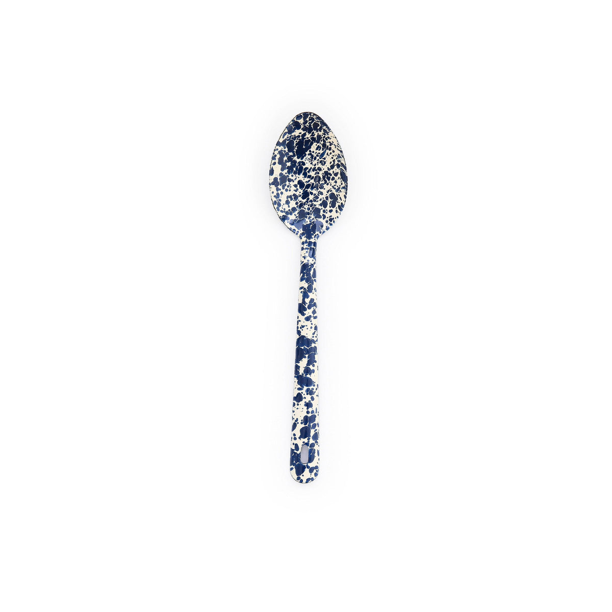 ecomposer-color-navy and cream, D51NVM - Splatter Large Serving Spoon, Navy and Cream