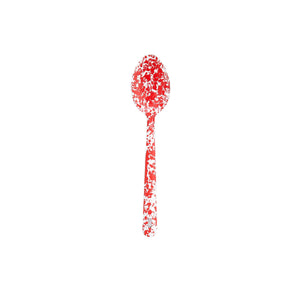 ecomposer-color-red splatter, D51RM - Splatter Large Serving Spoon, Red Splatter