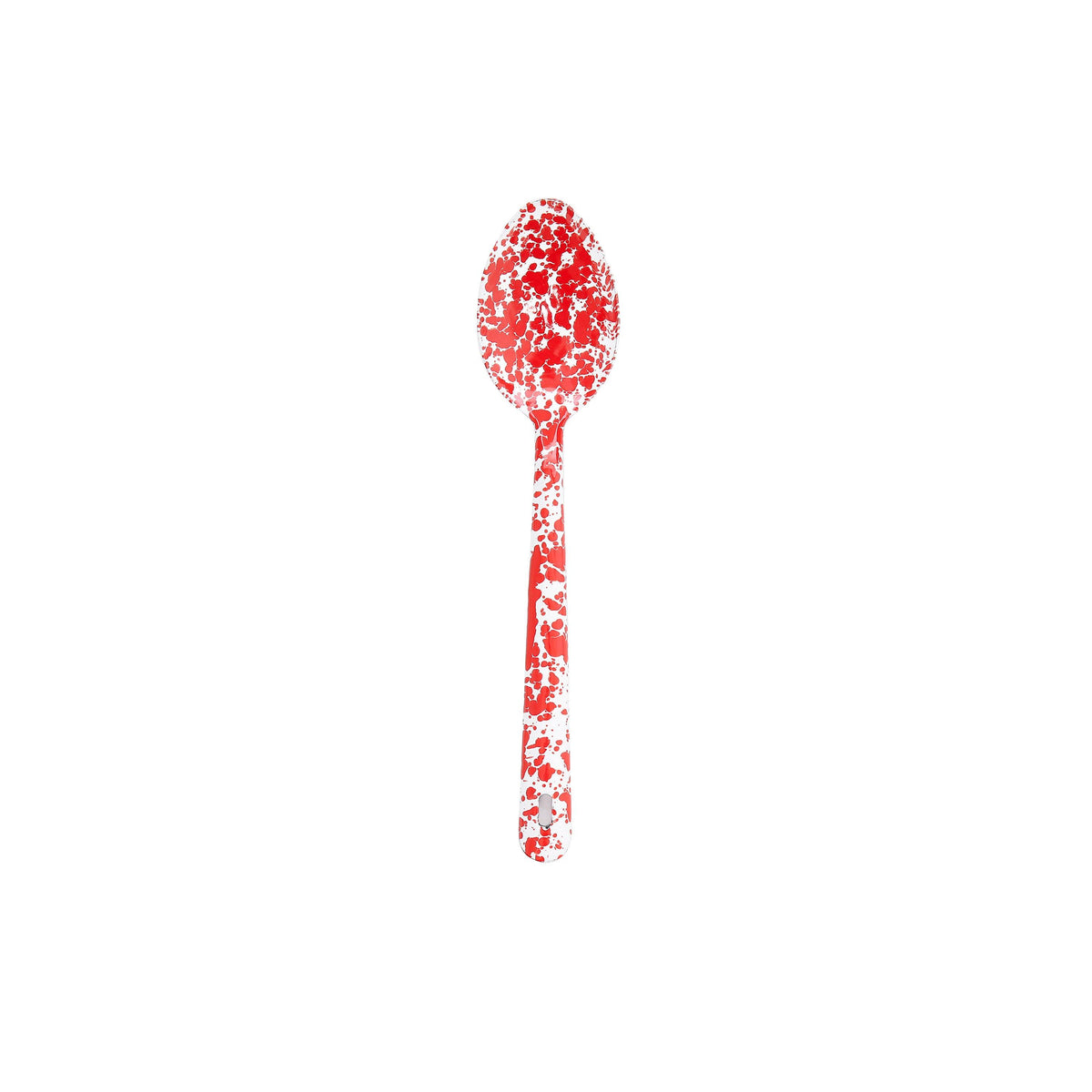 ecomposer-color-red splatter, D51RM - Splatter Large Serving Spoon, Red Splatter