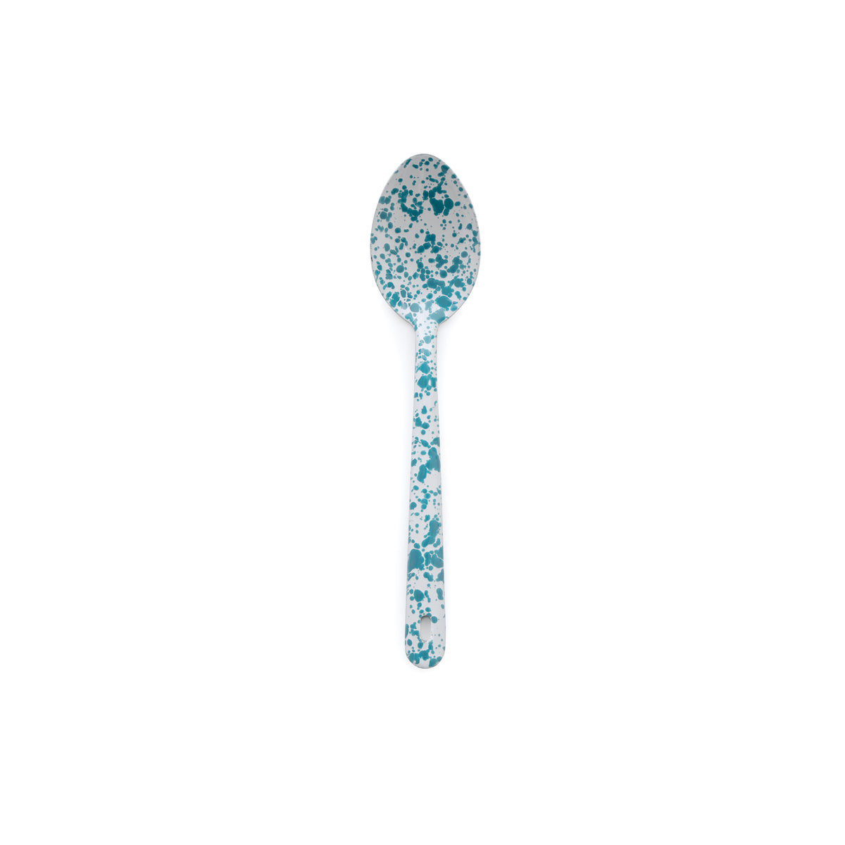 ecomposer-color-turquoise splatter, D51TQM - Splatter Large Serving Spoon, Turquoise Splatter
