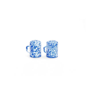 ecomposer-color-blue splatter, D55DBM - Splatter Salt and Pepper Shaker Set, Blue Splatter