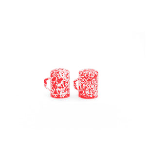 ecomposer-color-red splatter, D55RM - Splatter Salt and Pepper Shaker Set, Red Splatter