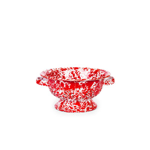ecomposer-color-red splatter, D62RM - Splatter Small Berry Colander, Red Splatter