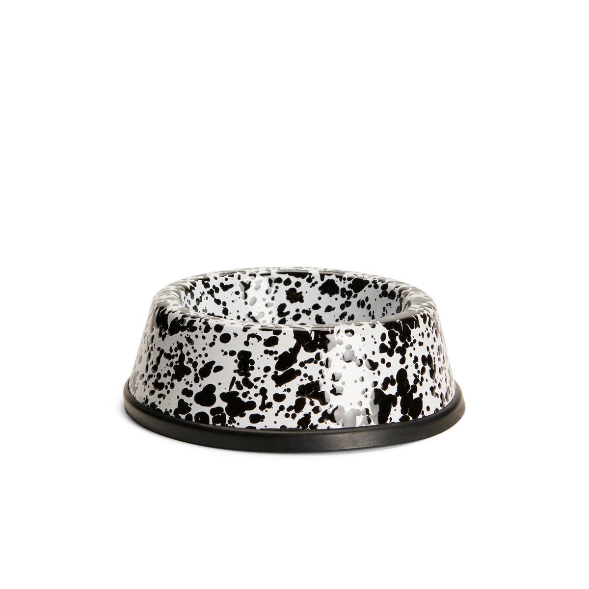 ecomposer-color-black splatter, D64BLM - Splatter Small Pet Bowl, Black Splatter