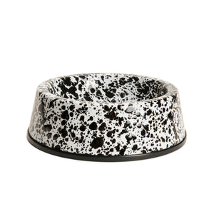ecomposer-color-black splatter, D65BLM - Splatter Large Pet Bowl, Black Splatter