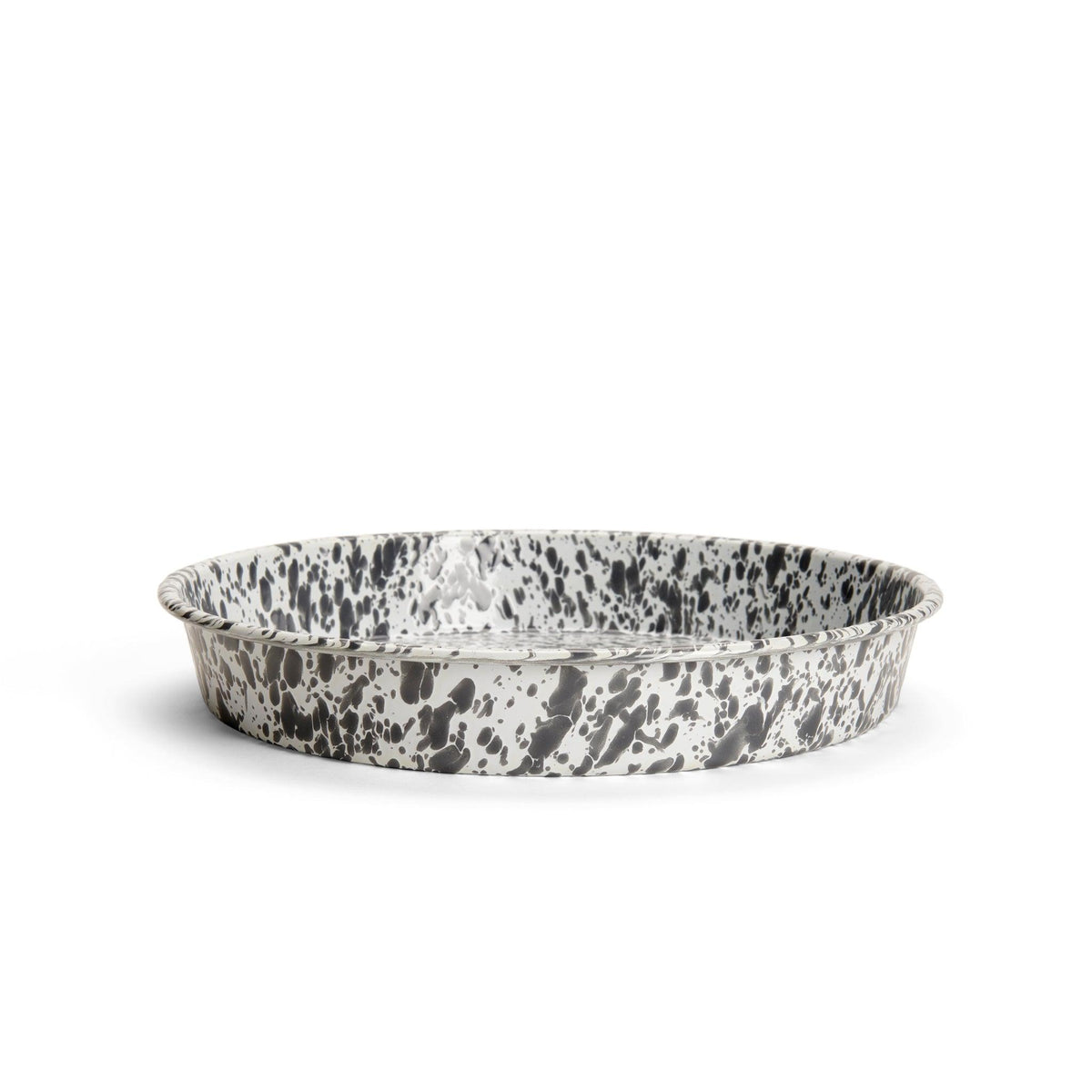 ecomposer-color-grey splatter, D88GYM - Splatter Cocktail Tray/Deep Dish Pizza Pan, Grey Splatter