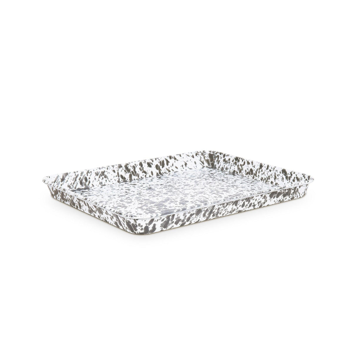 ecomposer-color-grey splatter, D90GYM - Splatter Large Rectangle/Jelly Roll Tray, Grey Splatter