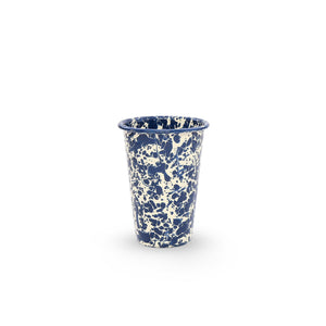 ecomposer-color-navy and cream, D93NVM-4 - Splattered 14oz Tumblers (Set of 4), Navy and Cream