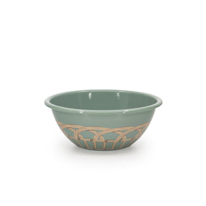 ecomposer-color-sea blue, DM18WKR-SBL - Domino x CCH Wicker Small Serving Bowl, Sea Blue