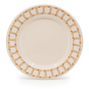 ecomposer-color-almond, DM20WKR-ALM-4 - Domino x CCH Wicker Dinner Plates, Set of 4, Almond