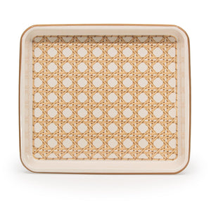 ecomposer-color-almond, DM501WKR-ALM - Domino x CCH Wicker Medium Rectangle Tray, Almond