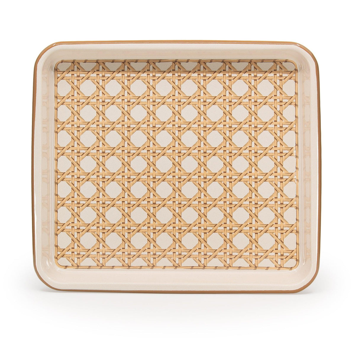 ecomposer-color-almond, DM501WKR-ALM - Domino x CCH Wicker Medium Rectangle Tray, Almond