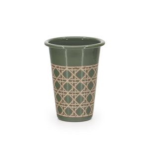 ecomposer-color-sage, DM93WKR-SAG-4 - Domino x CCH Wicker 14 oz Tumblers, Set of 4, Sage