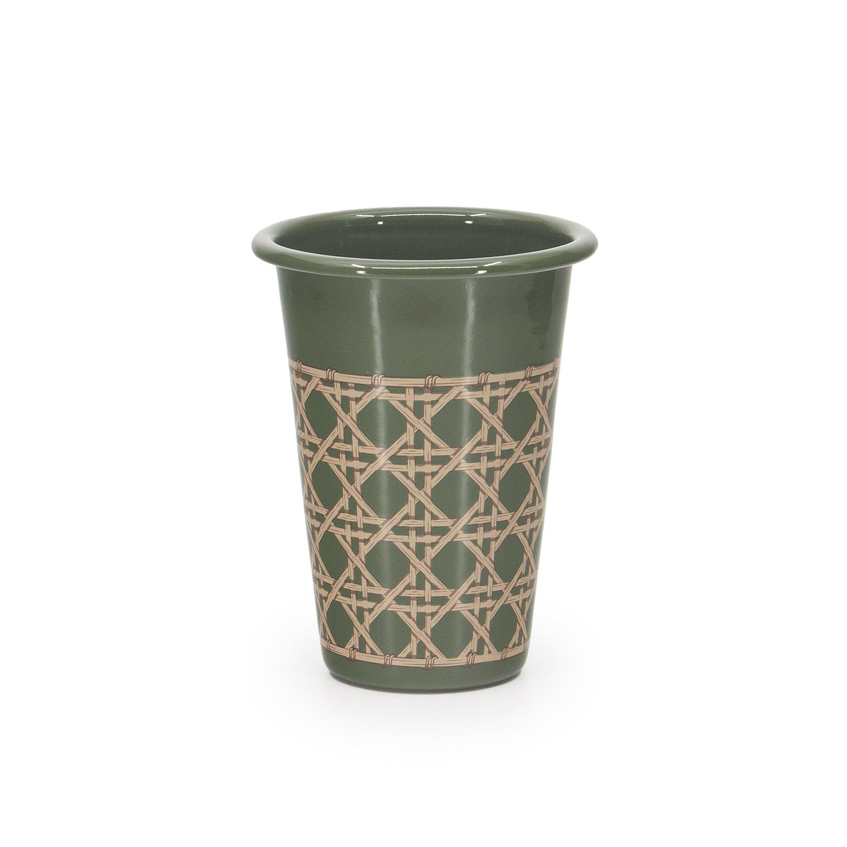 ecomposer-color-sage, DM93WKR-SAG-4 - Domino x CCH Wicker 14 oz Tumblers, Set of 4, Sage