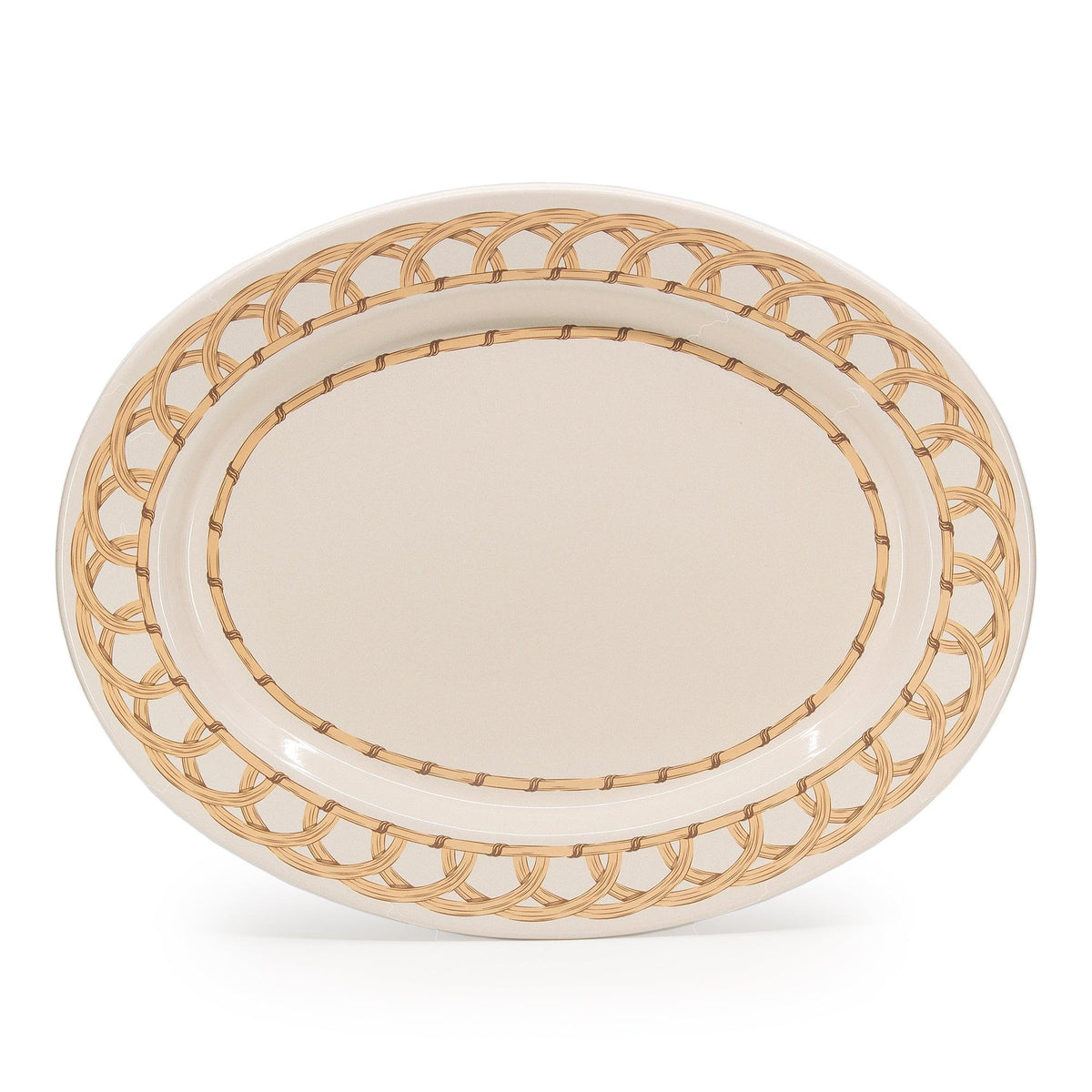 ecomposer-color-almond, DM97WKR-ALM - Domino x CCH Wicker Small 14 inch Oval Tray, Almond