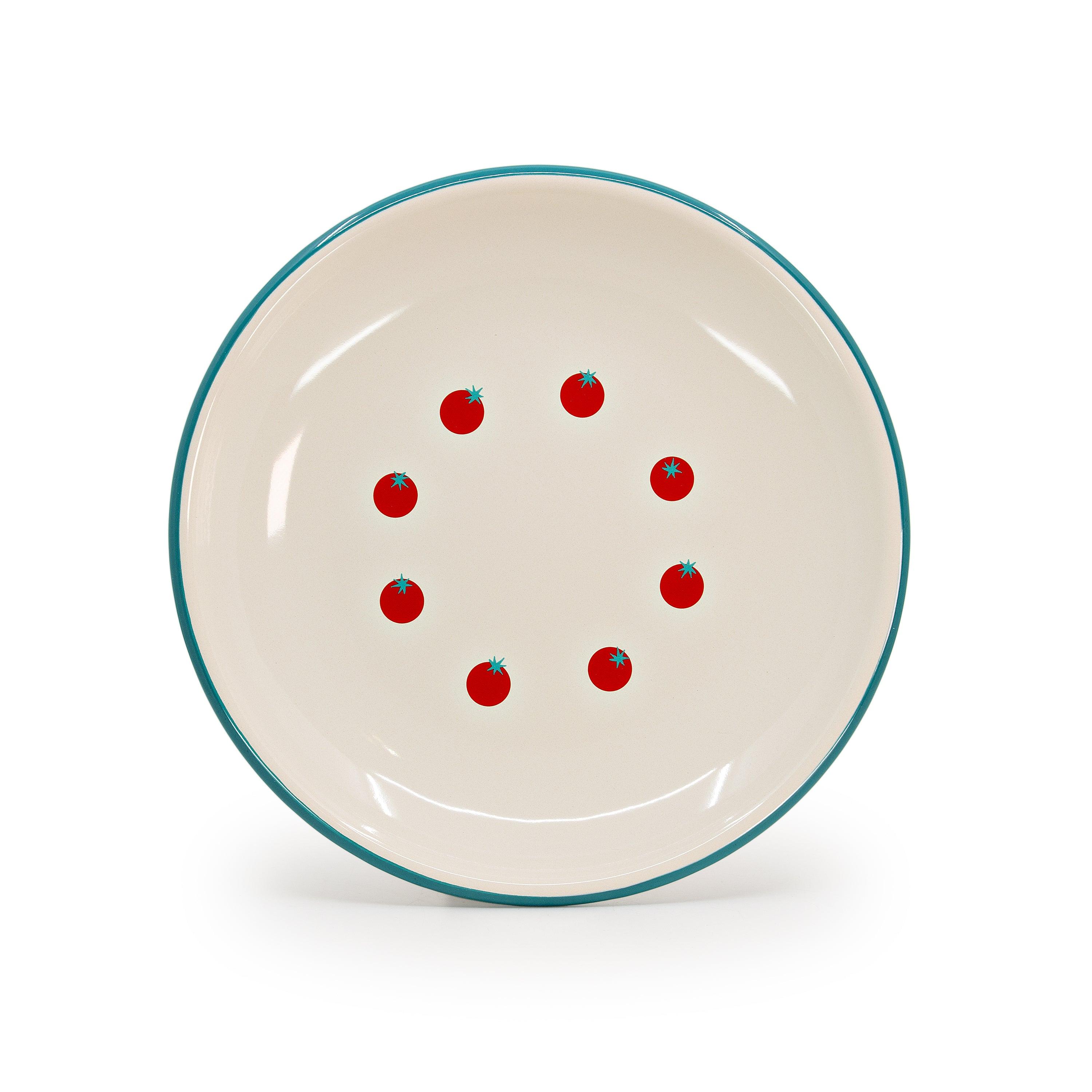 Dan Pelosi Coupe Dinner Plate, Set of 2, Tomato - Dinnerware