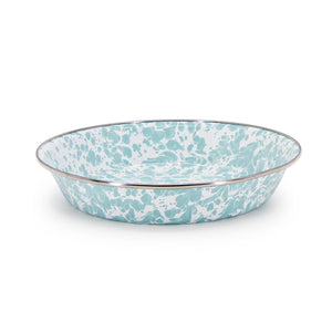 GL17 - Sea Glass Swirl Pie Plate  3