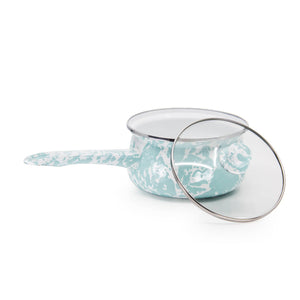 GL19 - Sea Glass Swirl Sauce Pan  2