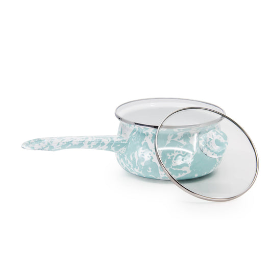 GL19 - Sea Glass Swirl Sauce Pan  2
