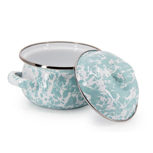 GL32S2 - Sea Glass Swirl Petite Tureens - Set of 2  3