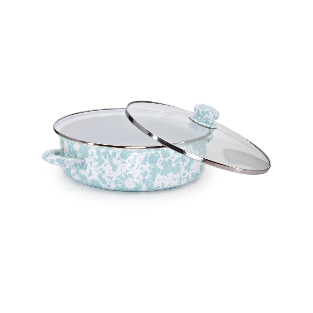 GL79 - Sea Glass Swirl Small Saute Pan  2