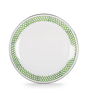 GS56S4 - Green Scallop Dinner Plates - Set of 4  3