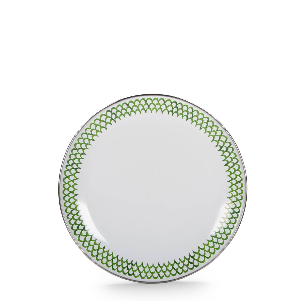 GS69S4 - Green Scallop Sandwich Plates - Set of 4  4