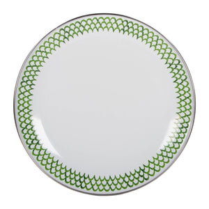 GS69S4 - Green Scallop Sandwich Plates - Set of 4  5