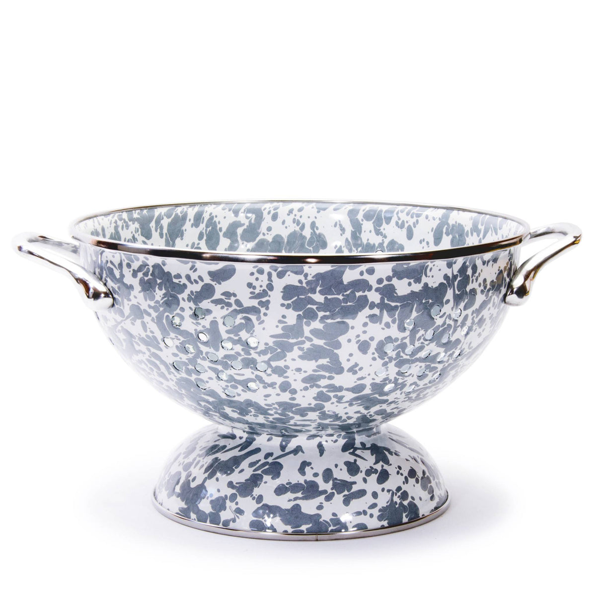 GY27 - Grey Swirl Medium Colander  2